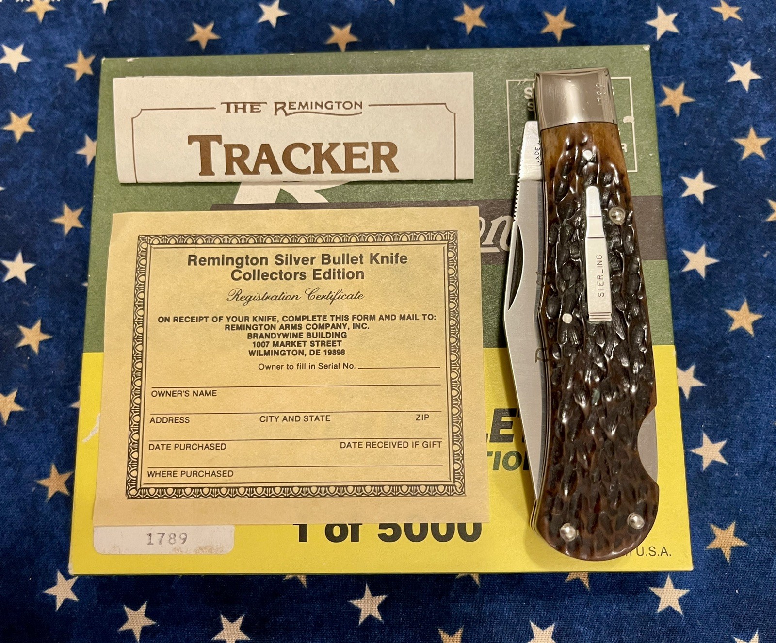 Vintage Remington Silver Bullet 1 Of 5000 R1306SB Lockback “Tracker” Knife Vintage Remington Silver Bullet 1 Of 5000 R1306SB Lockback “Tracker” Knife