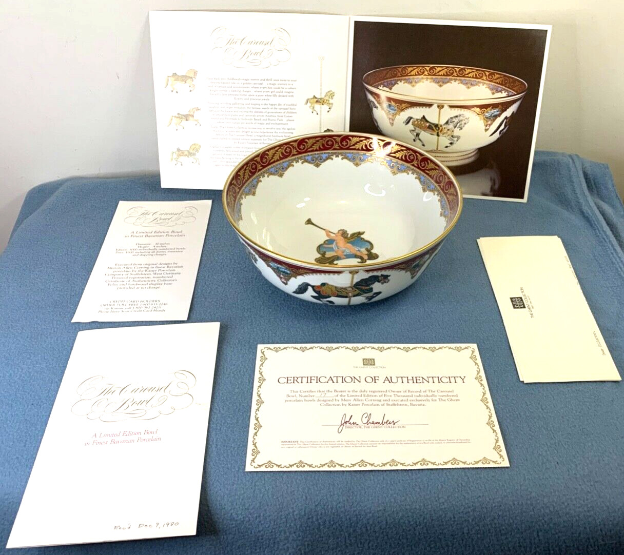 KAISER _ THE CAROUSEL BOWL LIMITED EDITION 17/5000, 1980 GHENT COLLECTION RARE KAISER _ THE CAROUSEL BOWL LIMITED EDITION 17/5000, 1980 GHENT COLLECTION RARE