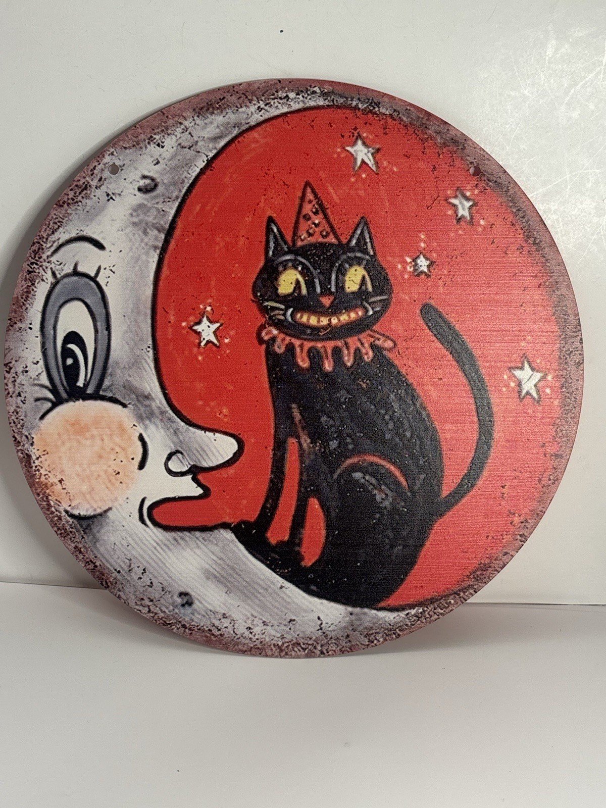 Halloween Anthropomorphic VINTAGE STYLE Moon Cat Acrylic Sign Wall Decor 8 Halloween Anthropomorphic VINTAGE STYLE Moon Cat Acrylic Sign Wall Decor 8