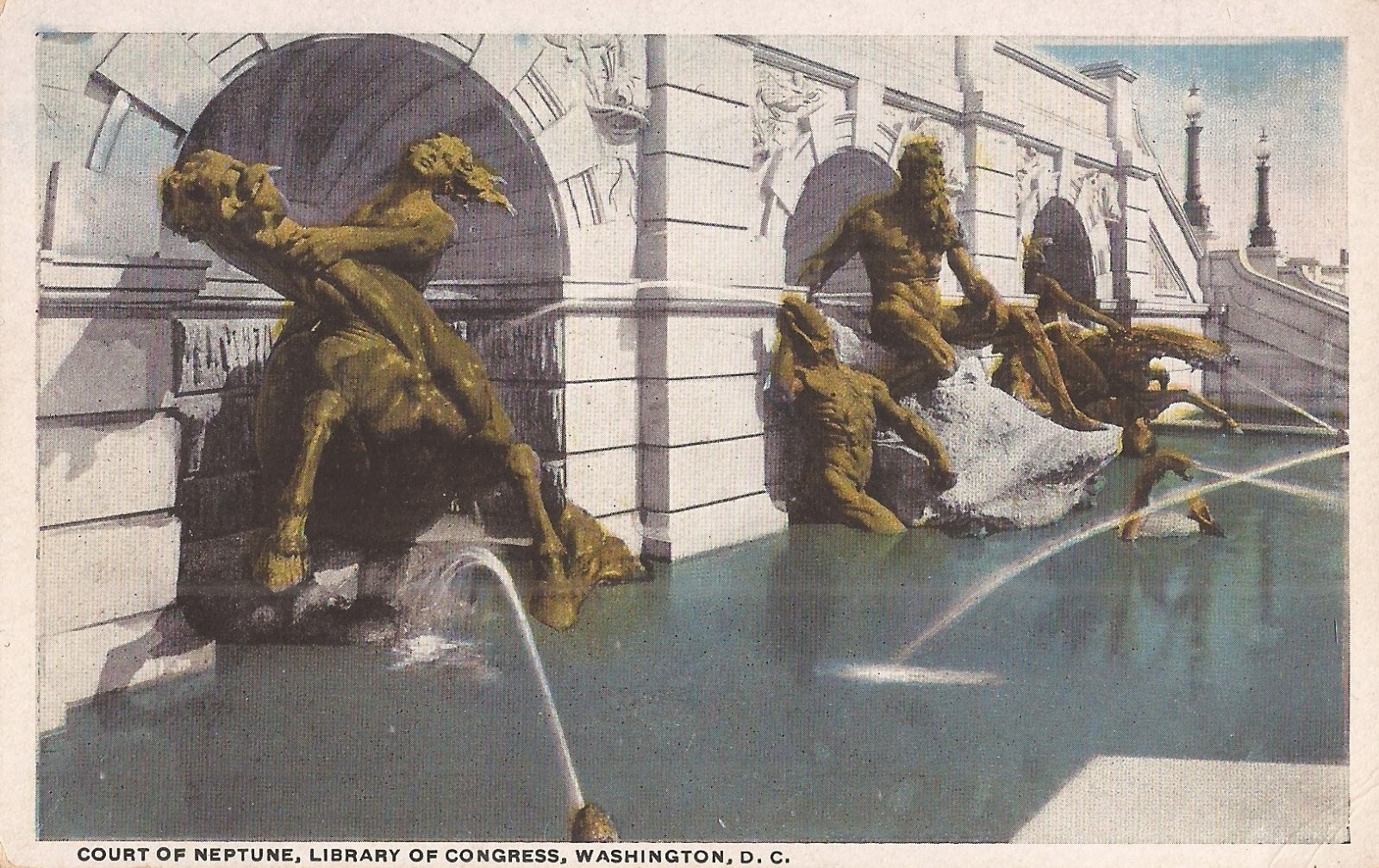Washington, D. C. - Library of Congress - Court of Neptune Fountain Washington, D. C. - Library of Congress - Court of Neptune Fountain
