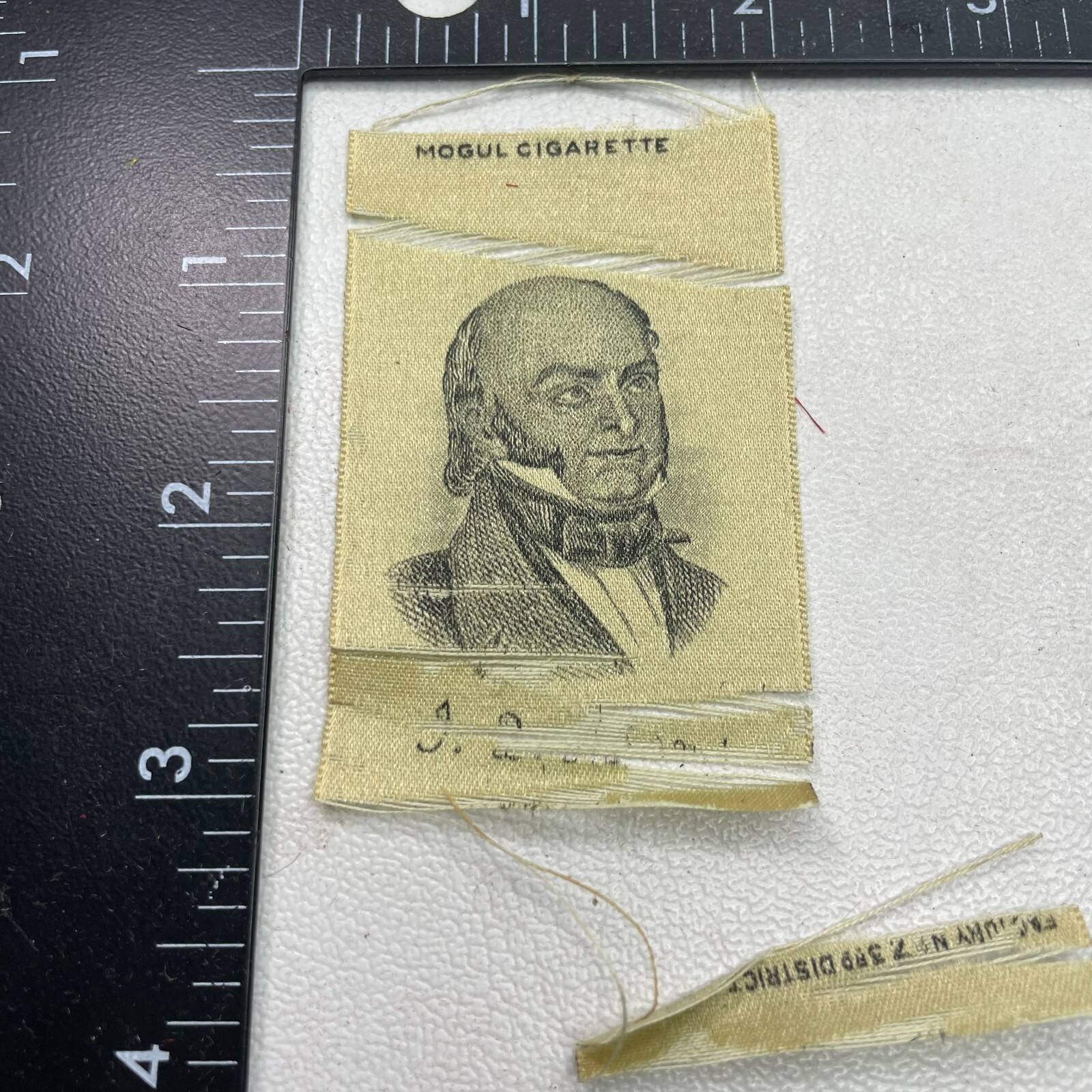VTG COMPLETELY DESTROYED...FILLER JQ ADAMS (I THINK?) Tobacco Silk Patch 26RD