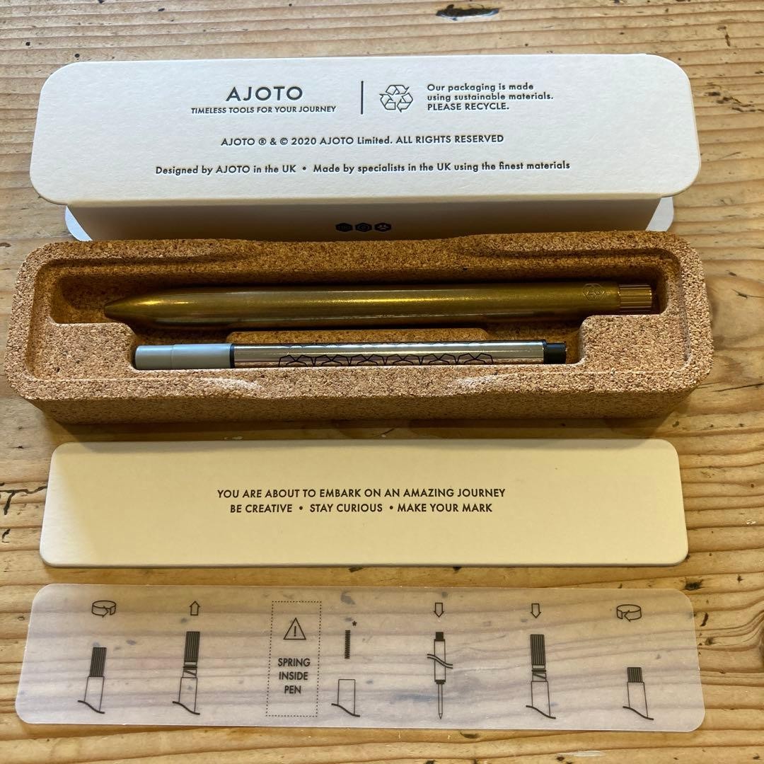 AJOTO The Pen Premium Simple Ballpoint Pen Made in England #c3c5e8 AJOTO The Pen Premium Simple Ballpoint Pen Made in England #c3c5e8