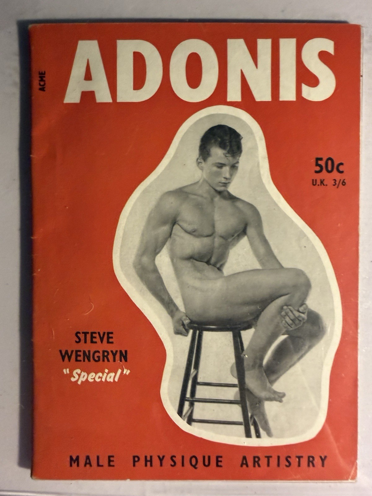 ADONIS #13 JUNE 1961 -U.K. PHYSIQUE PHOTOGRAPHY & ART MAGAZINE GAY INTEREST NICE