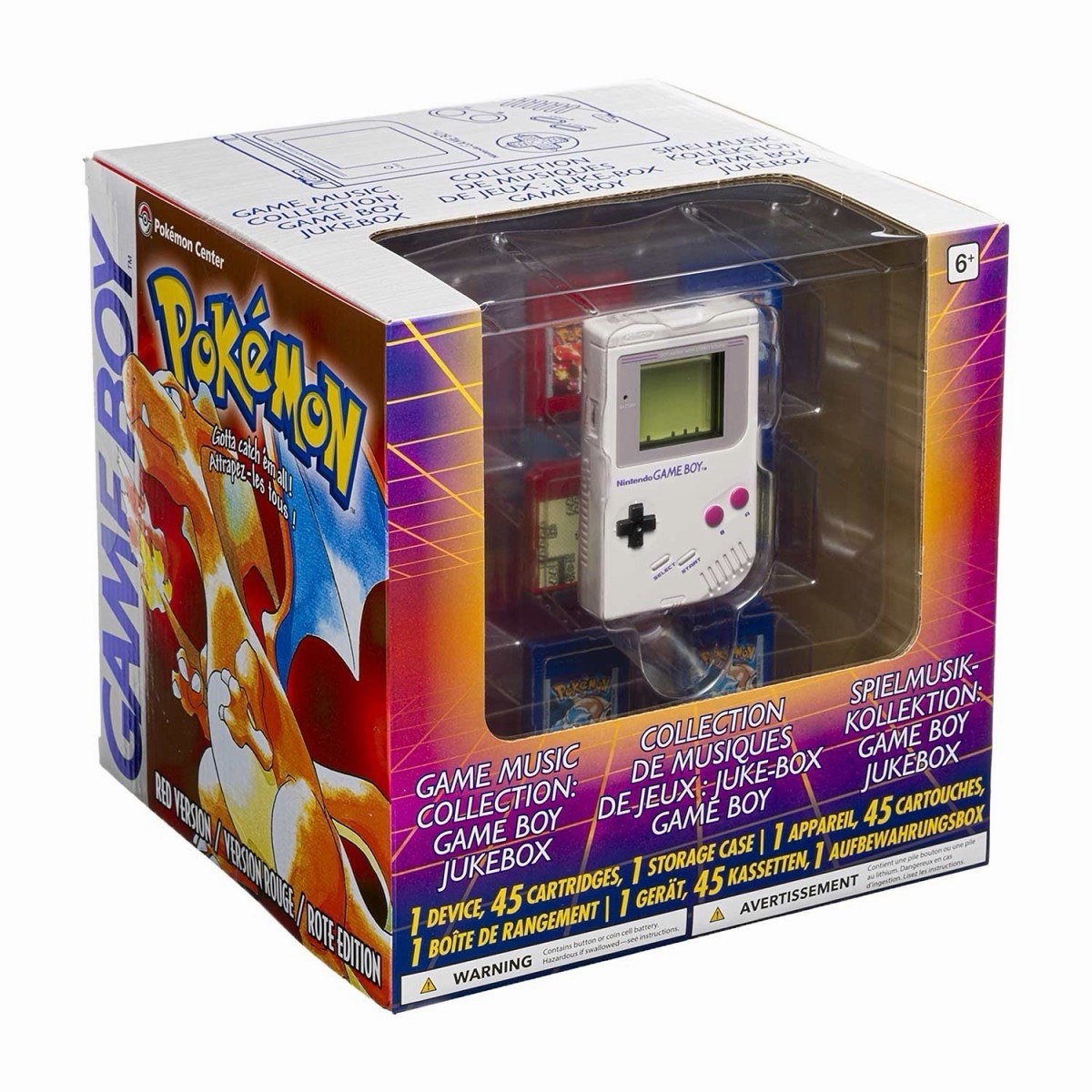 Pokemon Center Red & Blue - Game Boy Jukebox 30th Anniversary - NIB Brand New