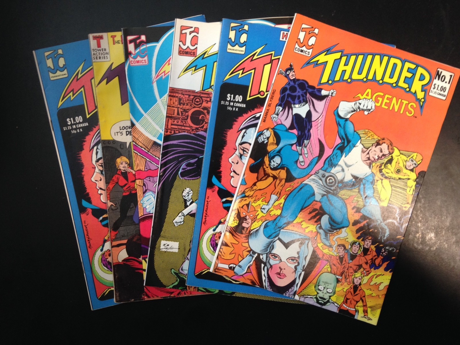 6 Comic Lot, Thunder Agents.
