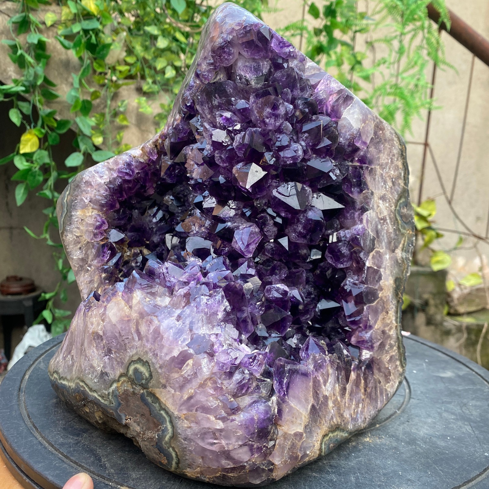 40lb Large Natural Amethyst geode quartz cluster crystal specimen Healing
