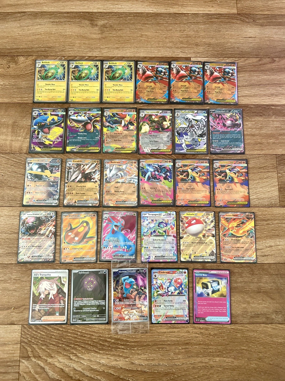 Pokemon Card Bundle 29 EX Full Art Holo Rare Collection Mixed Set 