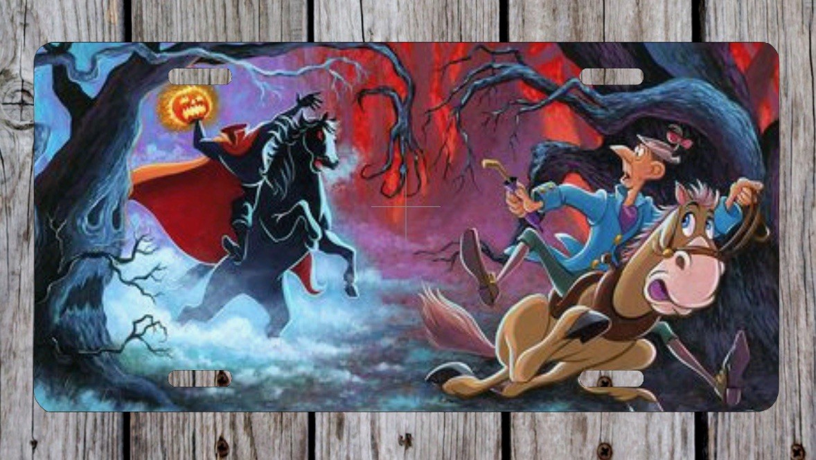 Headless Horseman Adventures Of Ichabod Mr Toad Metal License Plate Sign Disney Headless Horseman Adventures Of Ichabod Mr Toad Metal License Plate Sign Disney