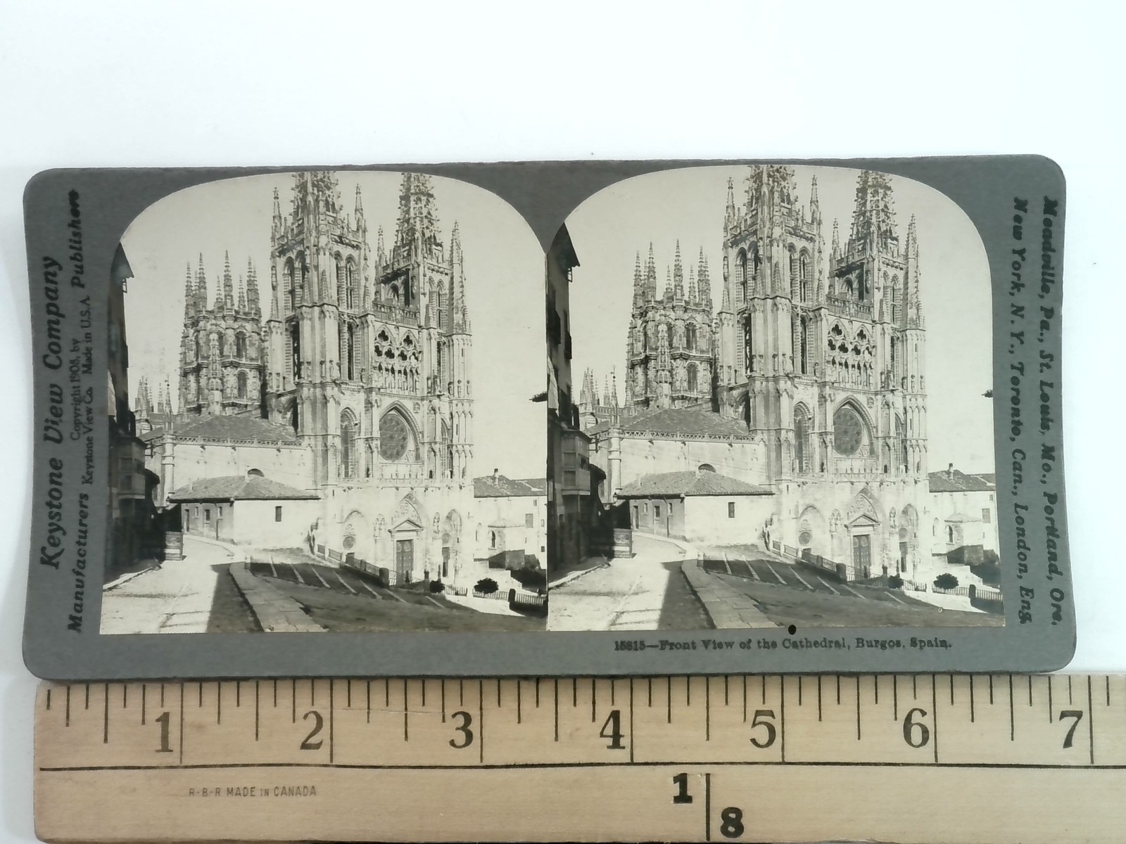Burgos Cathedral Stereoview Keystone View Co 1908 Spain Architecture Burgos Cathedral Stereoview Keystone View Co 1908 Spain Architecture