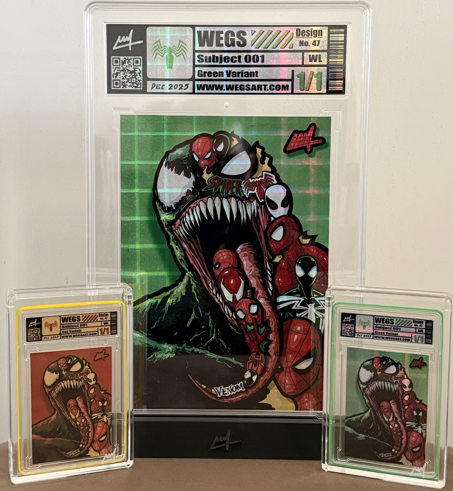 Wegs Limited Edition XL Subject 001 (Venom) Plaid Variants and Gold Variant Wegs Limited Edition XL Subject 001 (Venom) Plaid Variants and Gold Variant