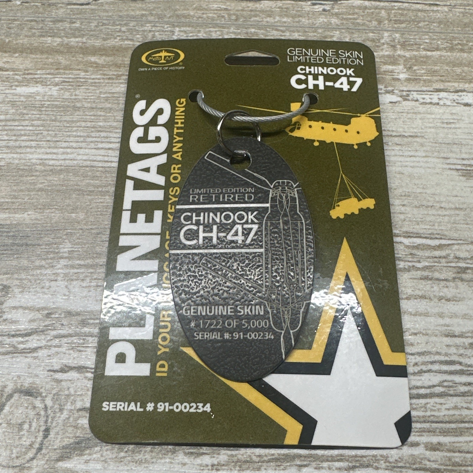 Moto Art CH-47 Chinook Genuine Skin Planetags / Plane Tag Genuine Skin