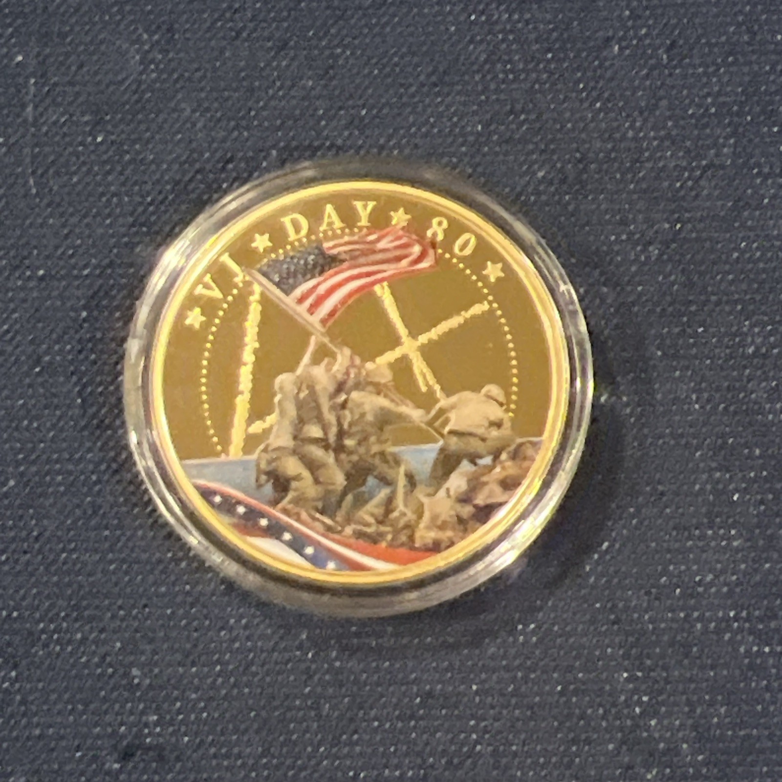 VJ Day 80 year Anniversary Coin Gold Plated