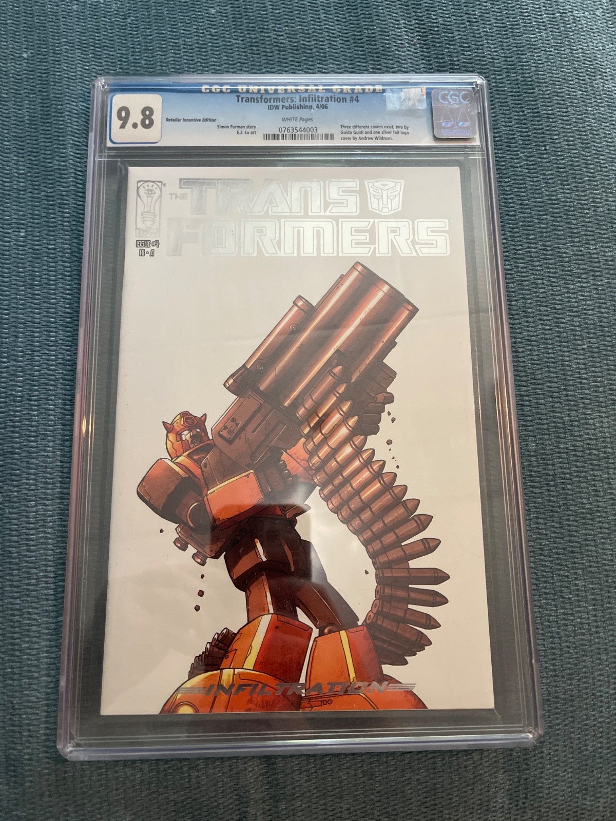 CGC 9.8 Transformers: Infiltration #4 2006 Retailer Incentive Variant IDW HTF