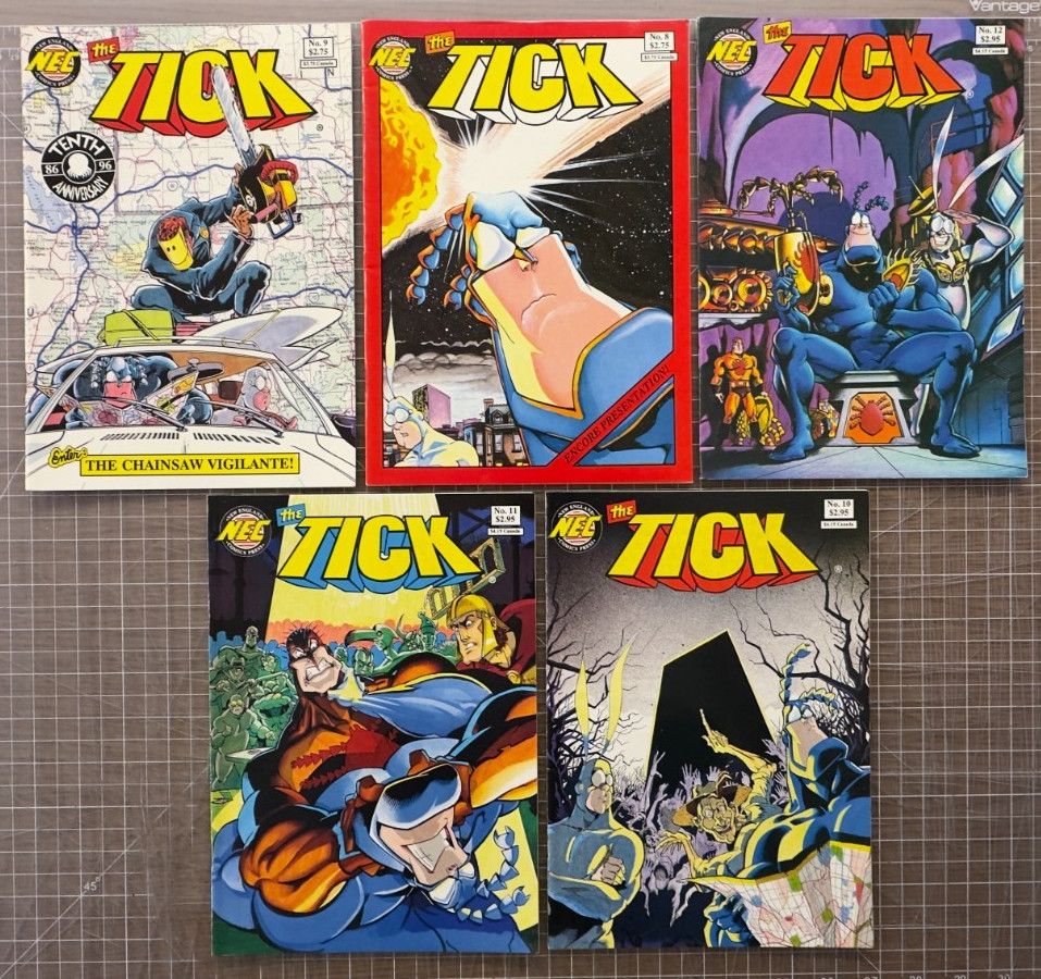 Lot of 5 NEC The Tick Comics - Modern Era - 6.0-7.0 Condition Grades Lot of 5 NEC The Tick Comics - Modern Era - 6.0-7.0 Condition Grades