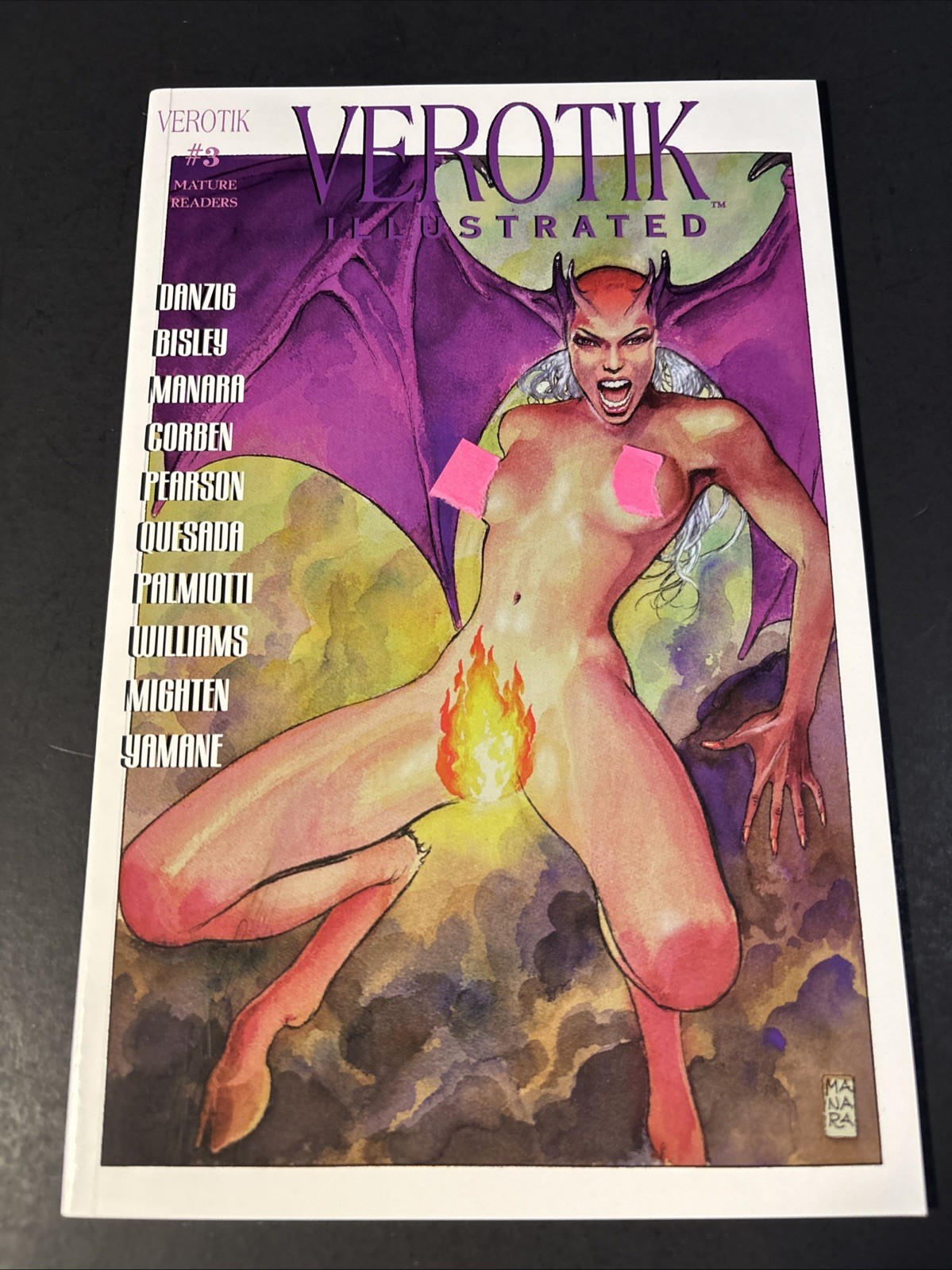 Verotik Illustrated #3 1998 Verotik Milo Manara Variant Glenn Danzig JL Verotik Illustrated #3 1998 Verotik Milo Manara Variant Glenn Danzig JL