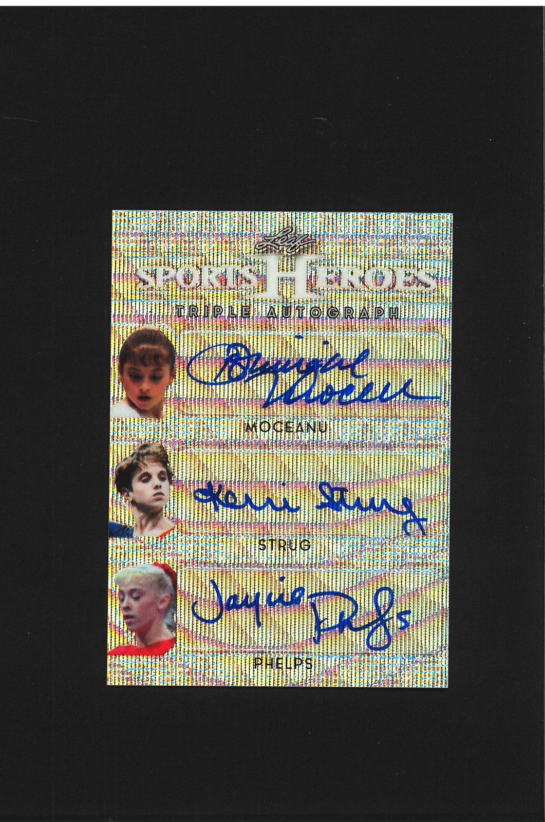 2017 Leaf Pop Century Triple Sport Heroes Autograph CARD 2 of SET Moceanu Strug
