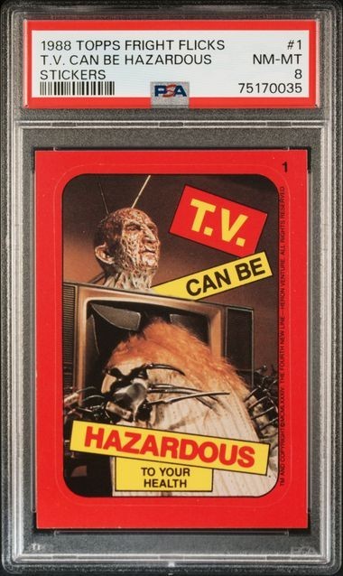 1988 Topps OPC Fright Flicks Lot of 4 PSA 9 8 6 Freddy Krueger Nightmare Rare