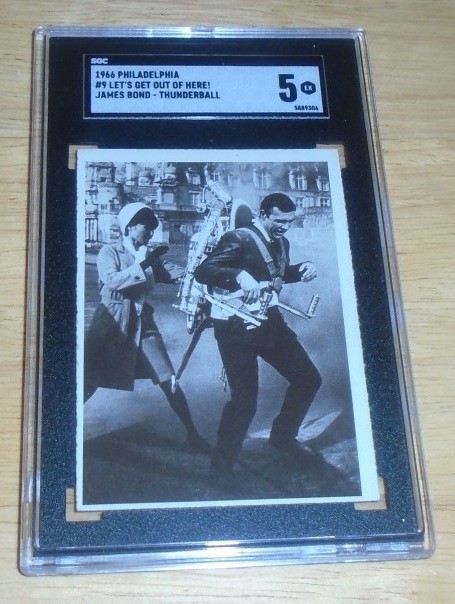 1966 Philadelphia #9 Let's Get Out Of Here- James Bond- Rocket Belt-  SGC 5 EX