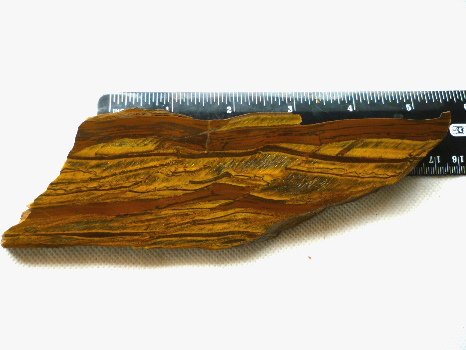 Genuine Tiger Iron End Slab Unpolished Mineral Stone 180g Cabbing, Jewelry