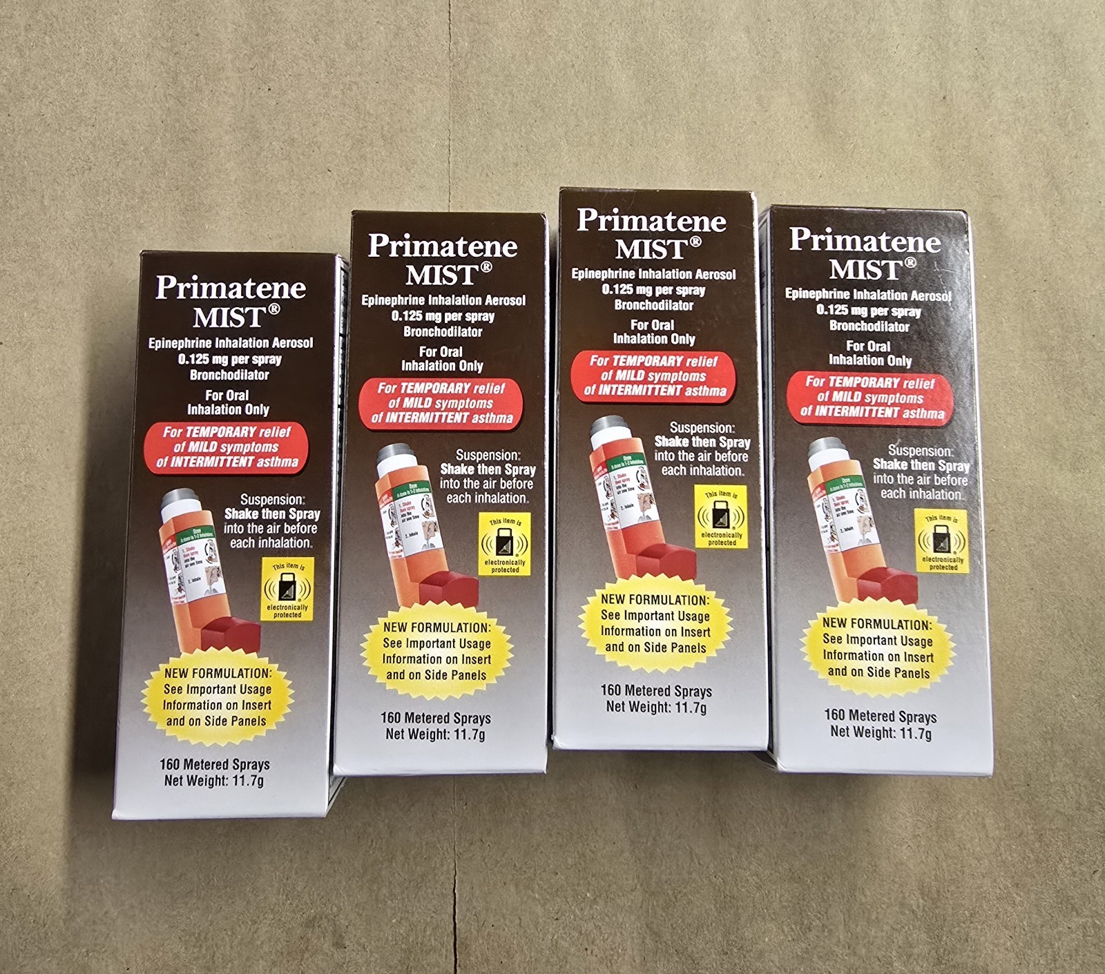 4 Pack Primatene MIST Epinephrine Inhaler EXP 12/2027+ USA NEW 4 Pack Primatene MIST Epinephrine Inhaler EXP 12/2027+ USA NEW