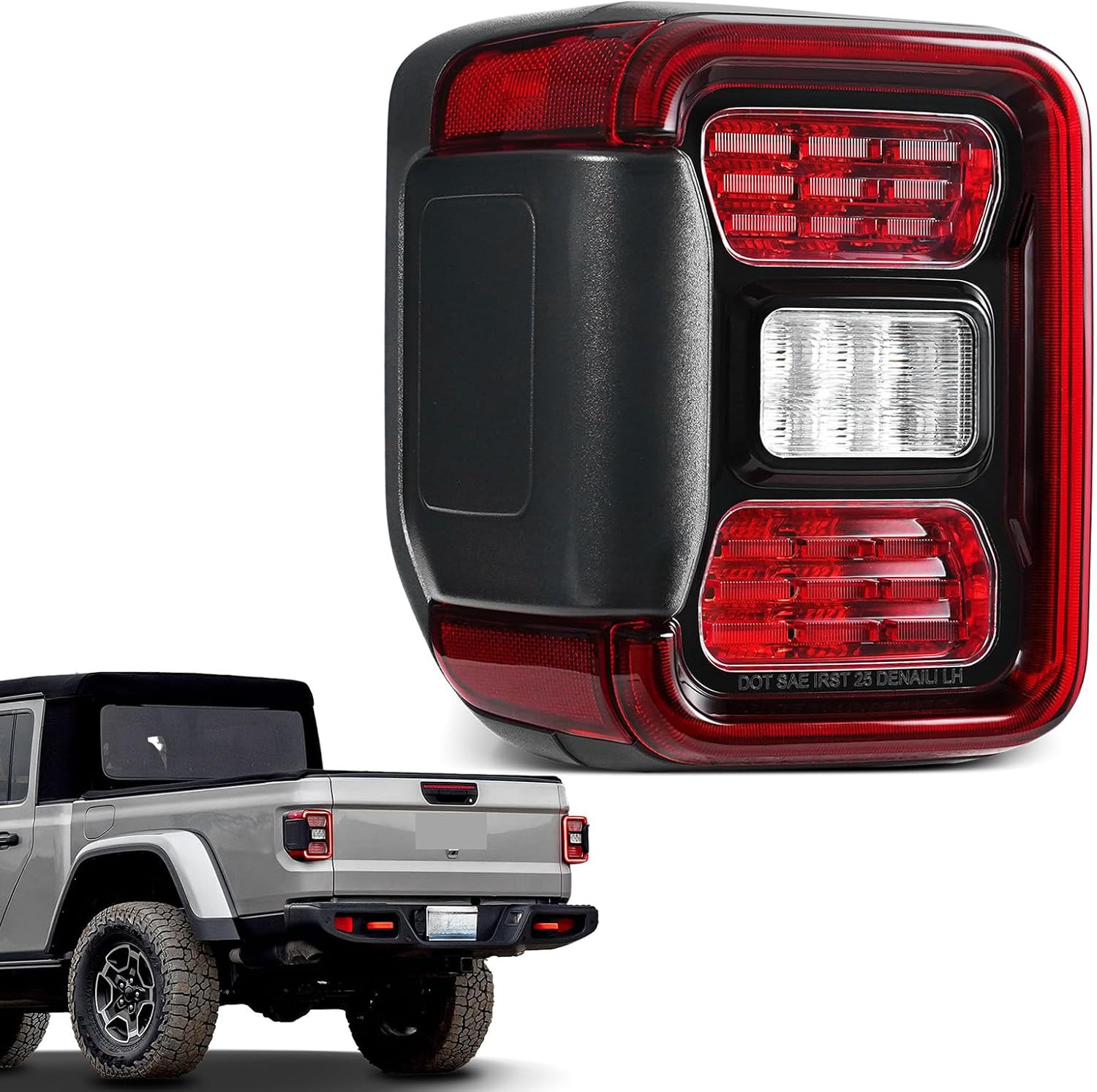 LED Tail Light for 2020-2026 Jeep Gladiator W/Blind Spot Left Driver