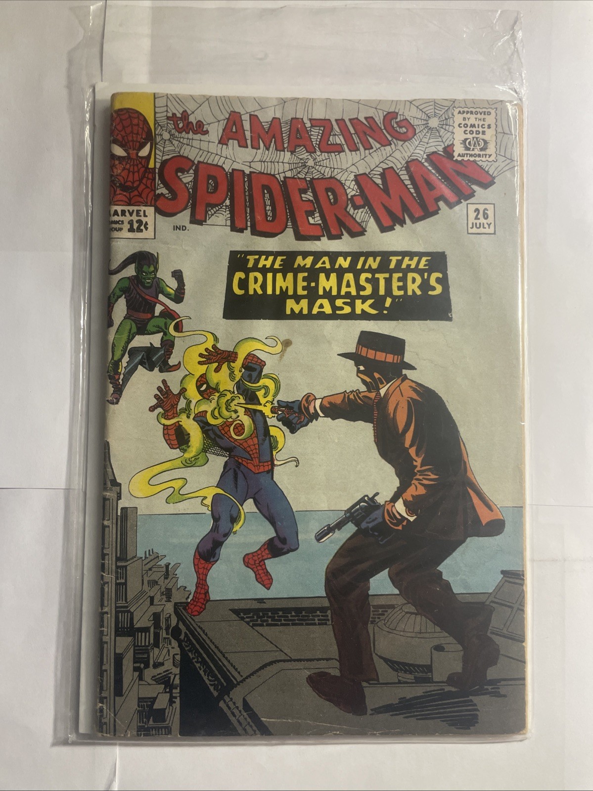 Amazing Spider-Man #26 (1965) MARVEL - 1st Crime-Master & Patch - Ditko Cover Amazing Spider-Man #26 (1965) MARVEL - 1st Crime-Master & Patch - Ditko Cover
