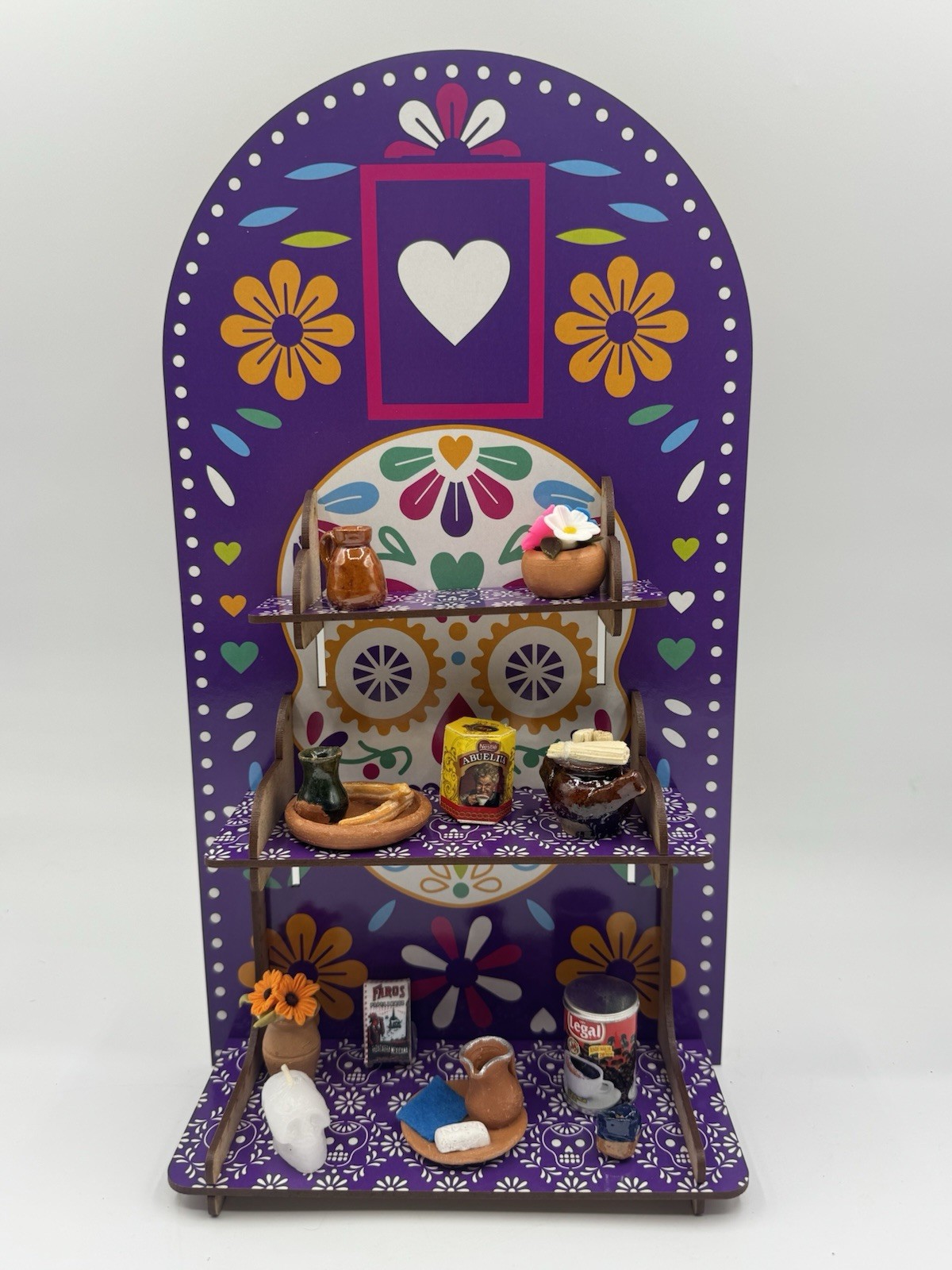 12 Pc Mexican Mini Ofrenda Altar Set Dia de Muertos Day of the Dead Handmade
