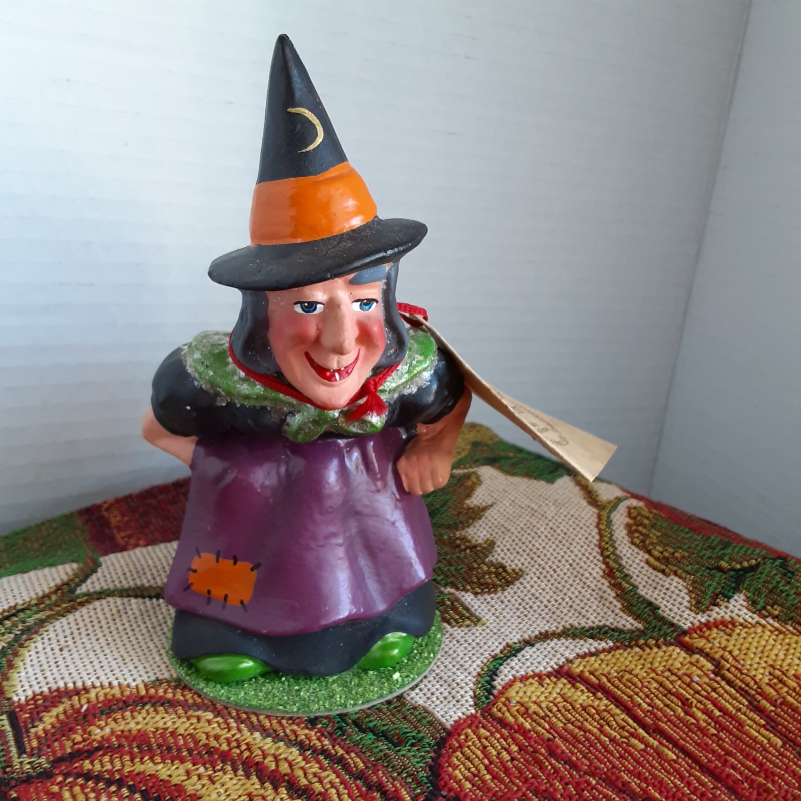 VINTAGE PAPER MACHE GERMAN INO SCHALLER Signed 6” WITCH old stock VINTAGE PAPER MACHE GERMAN INO SCHALLER Signed 6” WITCH old stock