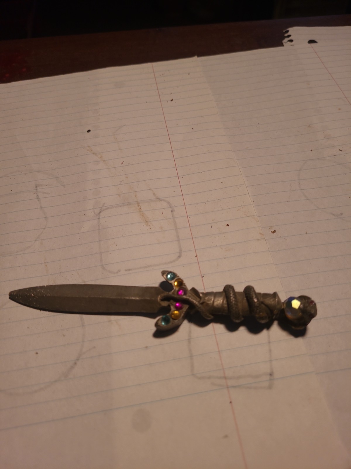Vintage Snake Letter Opener Very Rare Total Lenght 5.25 Inches