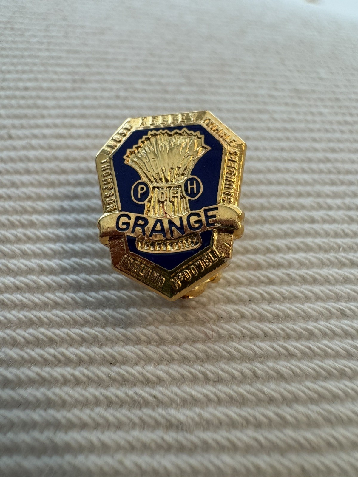 Vtg National GRANGE Order of Patrons of Husbandry Gold Tone Member Lapel Pin Vtg National GRANGE Order of Patrons of Husbandry Gold Tone Member Lapel Pin