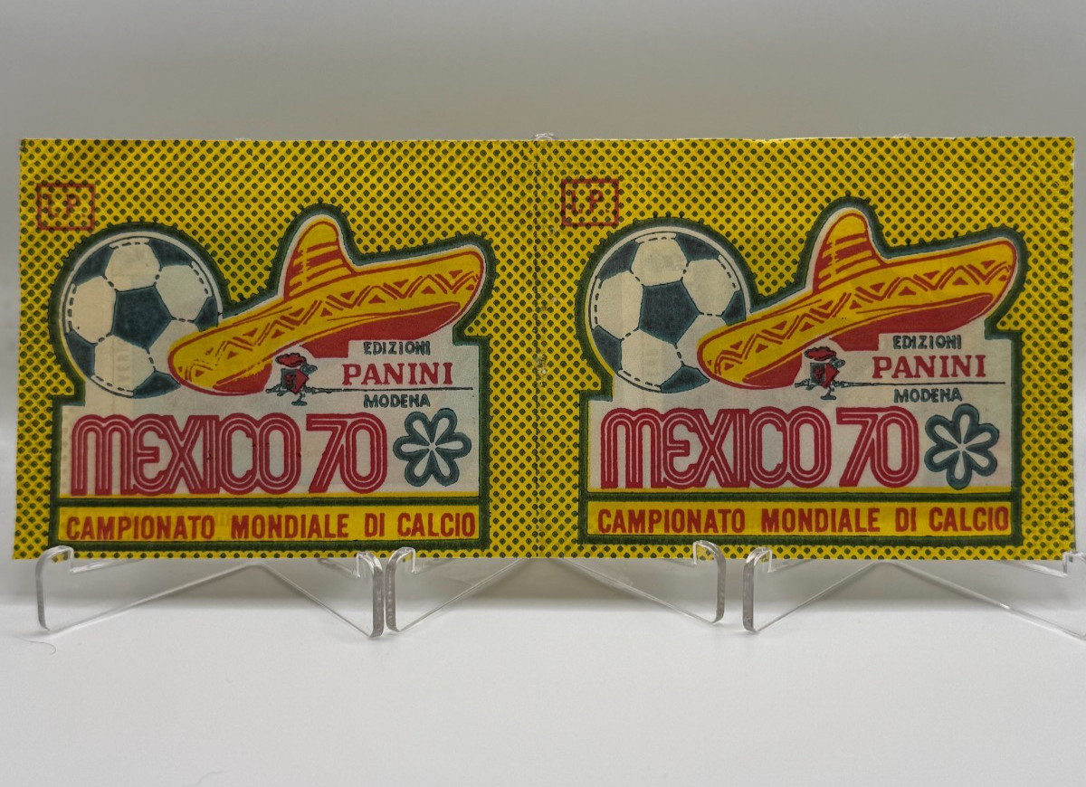 1970 Panini World Cup Mexico 70 Sealed Original DOUBLE Sticker Pack Booster