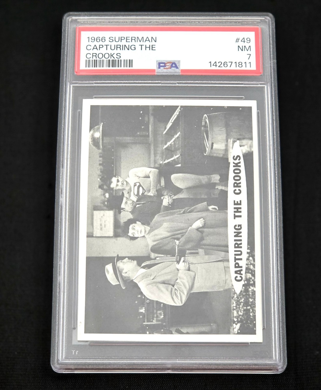 1966 Topps Superman #49 Capturing The Crooks PSA 7 NM