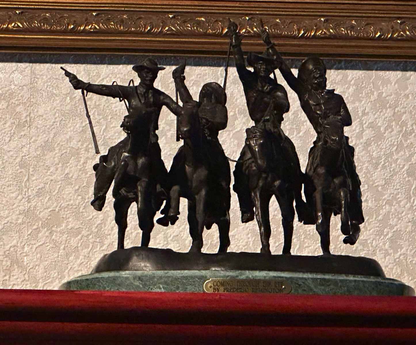 Frederic Remington Coming Through the Rye Bronze Sculpture 