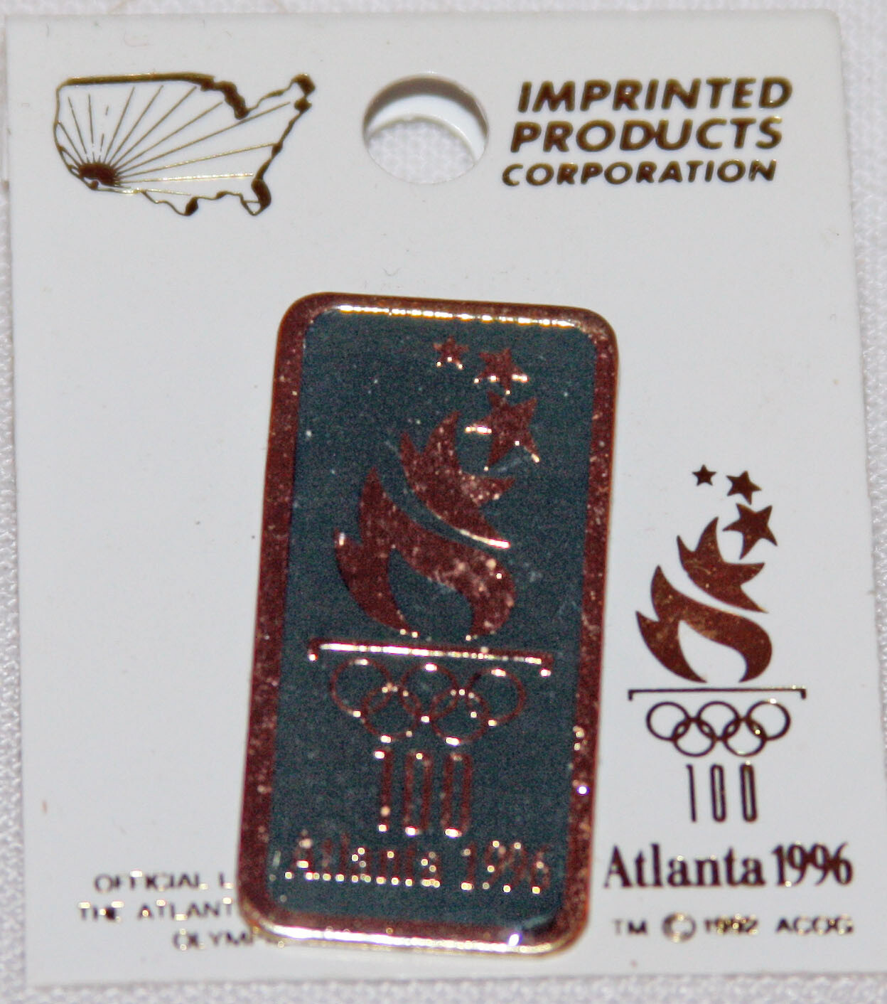Vintage 1996 ATLANTA OLYMPICS 100 - 100th Anniversary MODERN Olympics