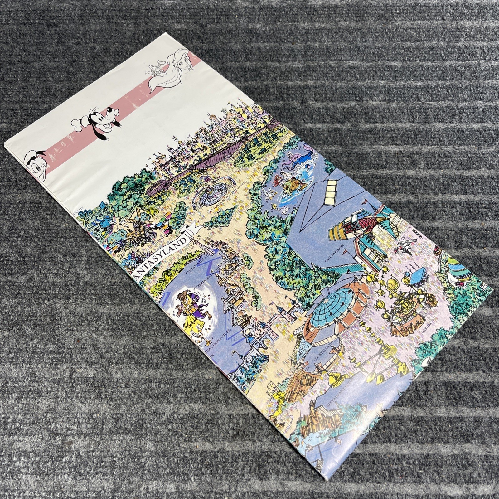 Vintage Euro Disney Disneyland Paris Oversized Park Map Poster 1992 UNDISPLAYED Vintage Euro Disney Disneyland Paris Oversized Park Map Poster 1992 UNDISPLAYED