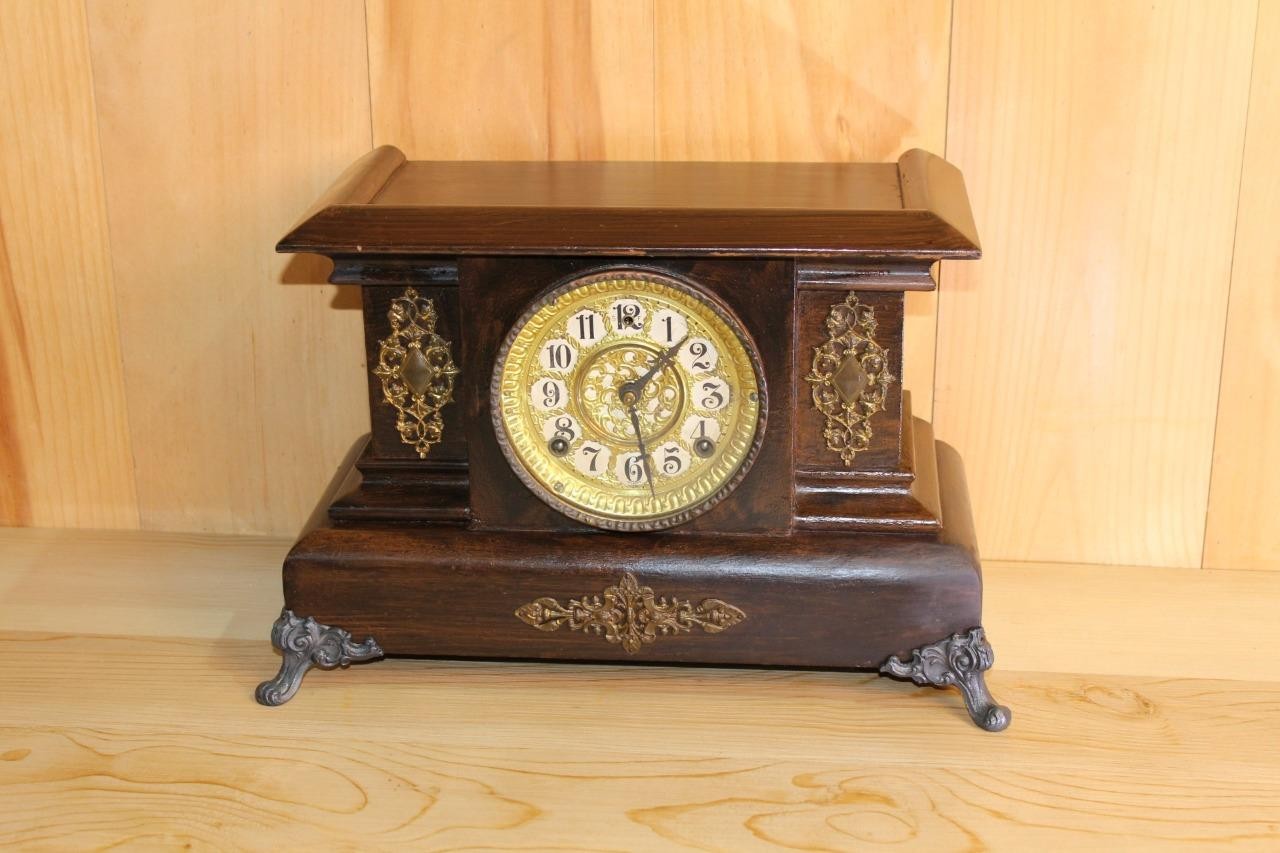 Antique Gilbert 8 Day Time & Strike Mantle Clock ~ Early 1900s ~ Serviced
