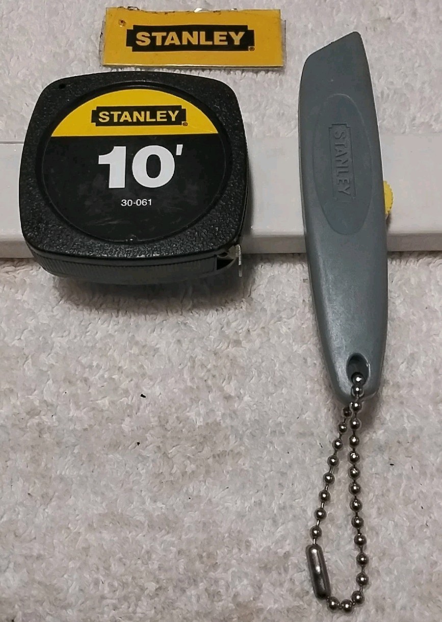 2PC STANLEY 30-061 & 10-039 10' TAPE MEASURE & MITEY KNIFE USA 🇺🇸 2PC STANLEY 30-061 & 10-039 10' TAPE MEASURE & MITEY KNIFE USA 🇺🇸