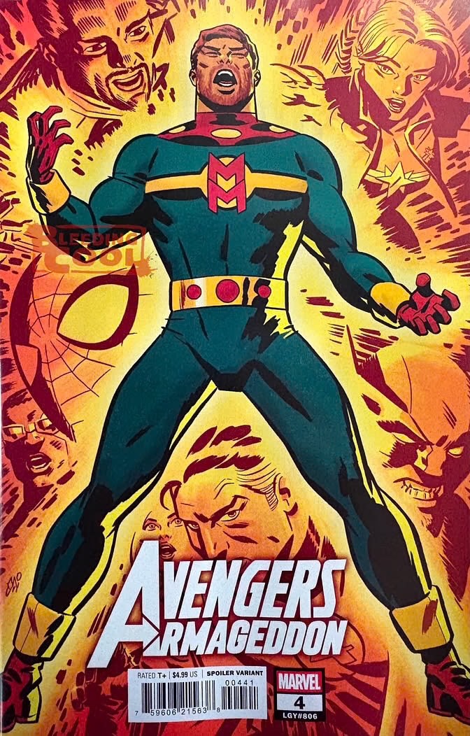 (2026) AVENGERS ARMAGEDDON #4 MICHAEL CHO MIRACLEMAN SPOILER VARIANT COVER 9/16