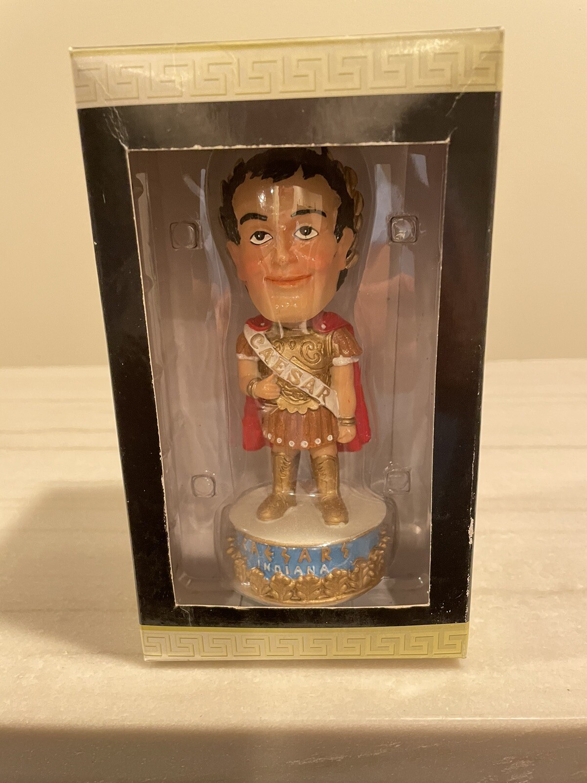 NRFB CAESARS INDIANA CEASAR Resin Advertising Bobble head (S20C) NRFB CAESARS INDIANA CEASAR Resin Advertising Bobble head (S20C)