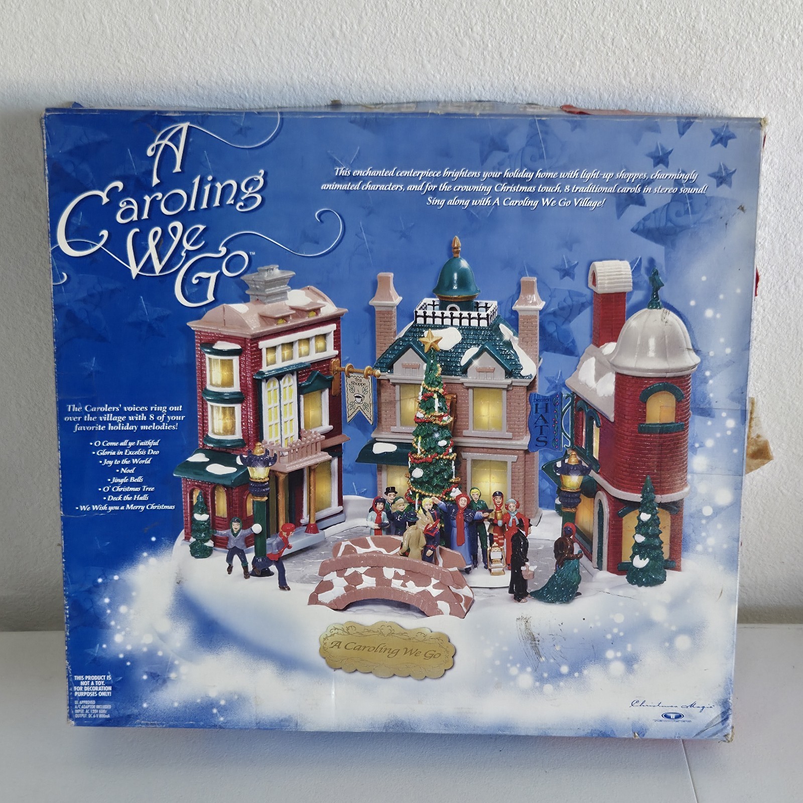 Vintage 1998 A Caroling We Will Go Christmas Light Up Village New Open Box