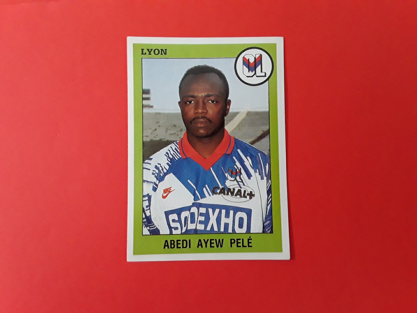 Panini FOOTBALL 94 ABEDI AYEW PELÉ LYON #129
