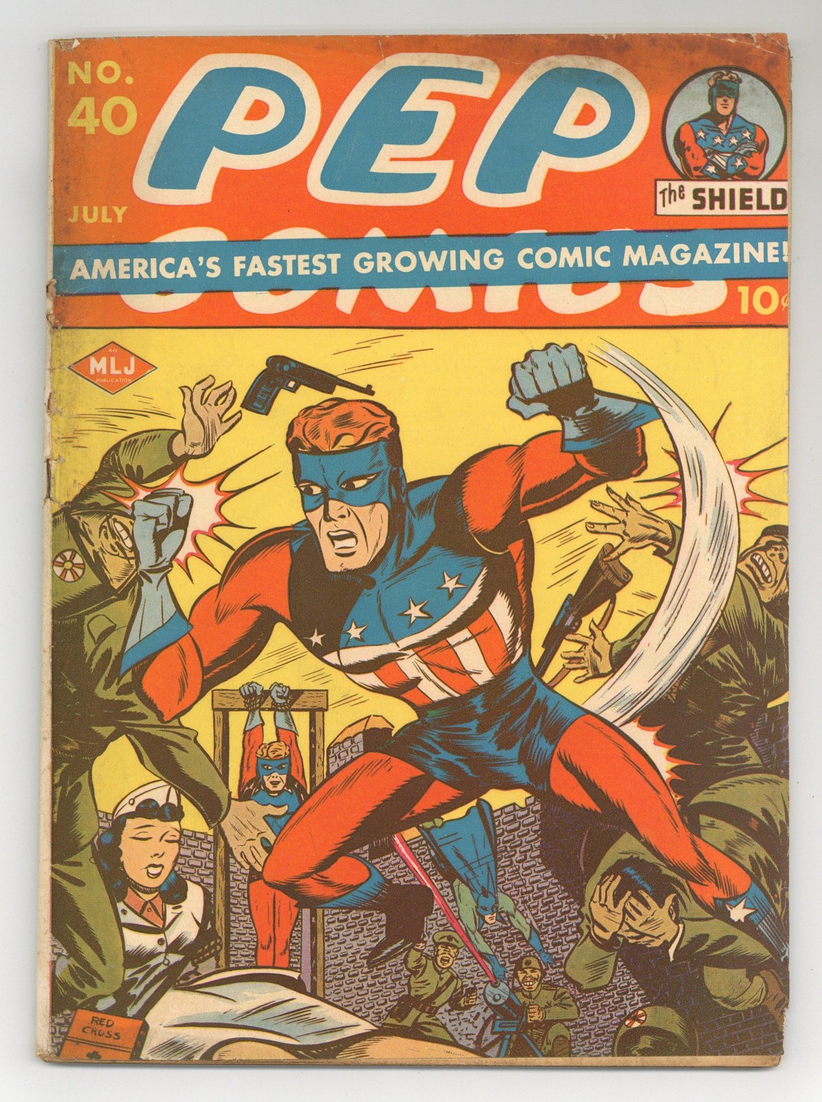 Pep Comics #40 GD+ 2.5 1943