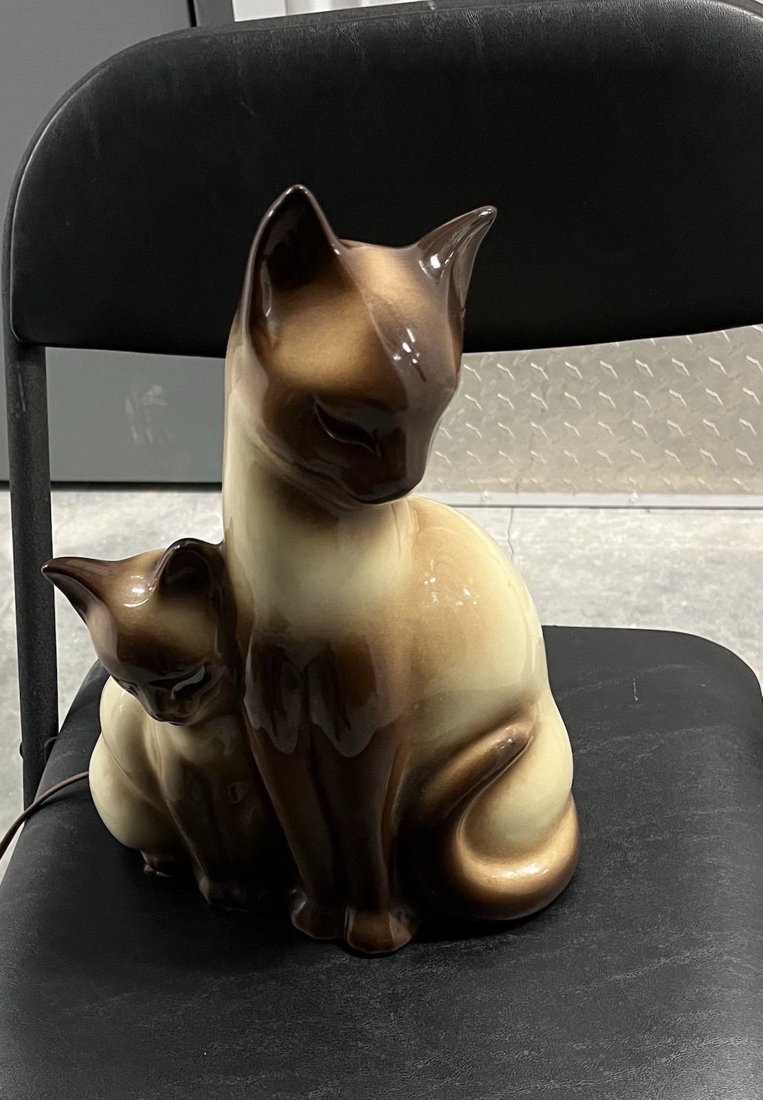 Vintage 1950s 1960s Howard Kron Siamese Cat And Kitten Lamps X2 Vintage 1950s 1960s Howard Kron Siamese Cat And Kitten Lamps X2