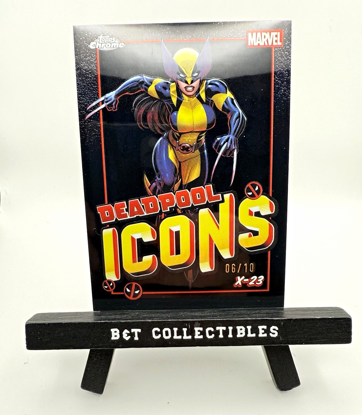 Topps 2025 Topps Chrome Marvel Deadpool Icons X-23 DI-5 Parallel 06/10