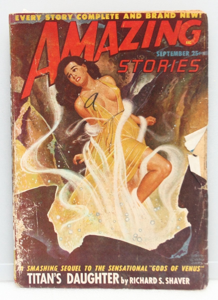 Pulp Magazine Amazing Stories September 1948 Titan\'s Daughter Pulp Magazine Amazing Stories September 1948 Titan\'s Daughter