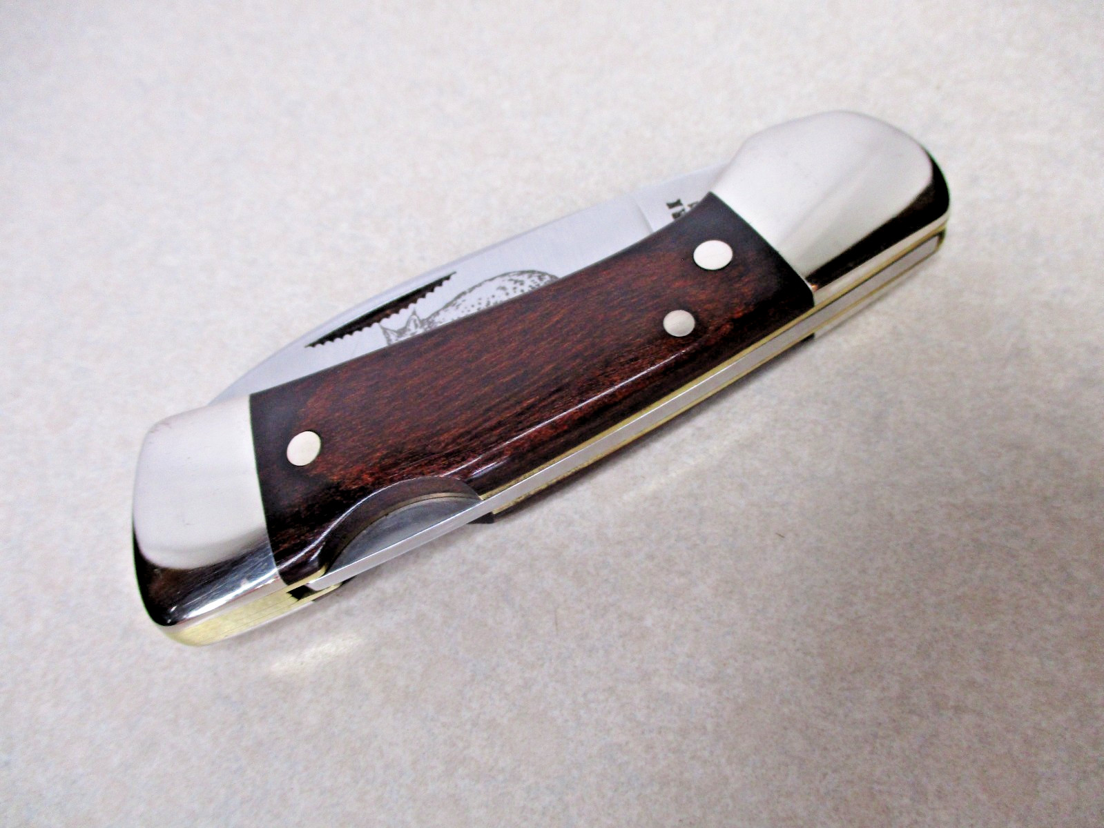 Vintage WESTERN USA 521 F BOBCAT Single Blade Wood Lockback Knife Knives Vintage WESTERN USA 521 F BOBCAT Single Blade Wood Lockback Knife Knives