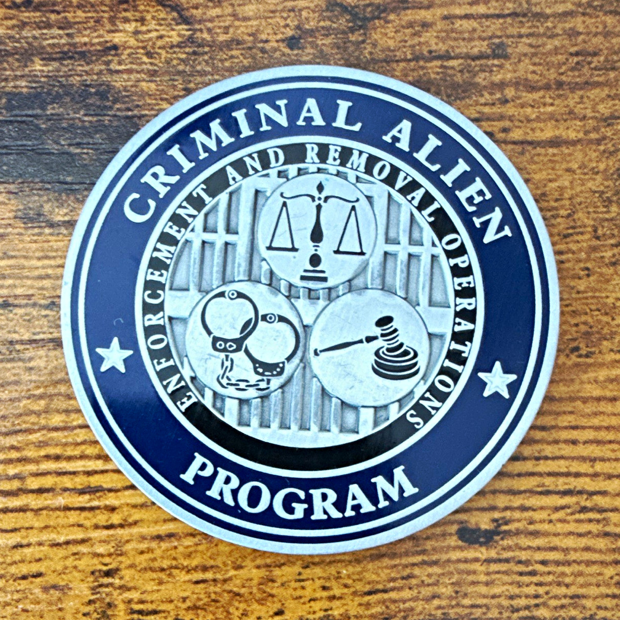 U.S. Immigration & Customs Enforcement ICE Criminal Alien Program Coin