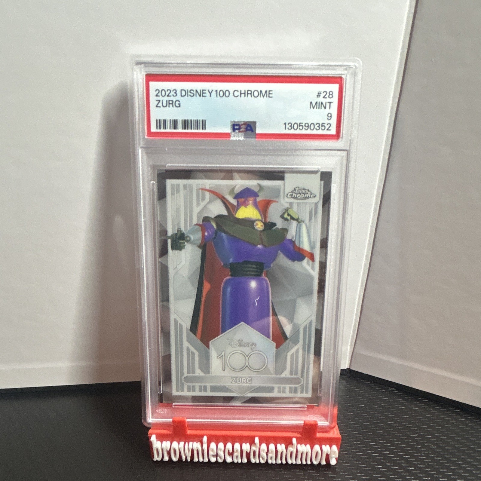 Zurg - 2023 Topps Chrome Disney 100 #28 psa9 