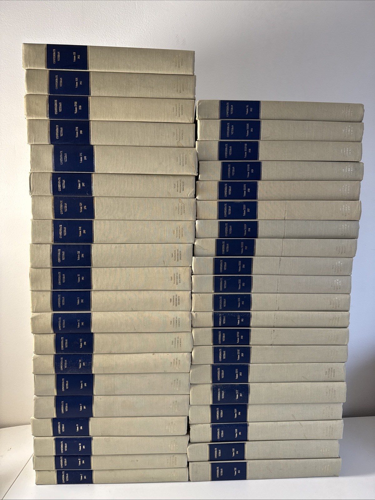 CONFEDERATE VETERAN MAGAZINE 1883-1932 - - COMPLETE 40 Volume Set HC Bound