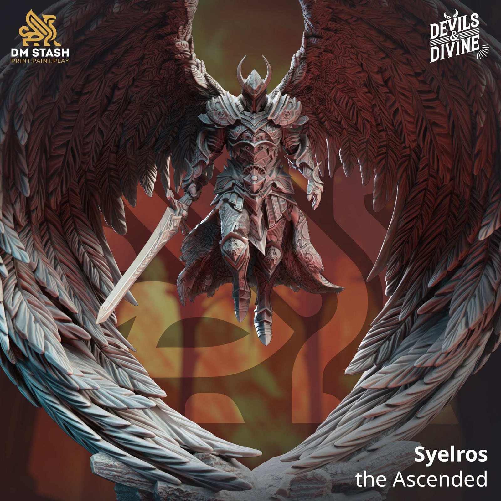 Humanoid Sword Fighter Tabletop Miniature - Exotic Syelros | Qumi